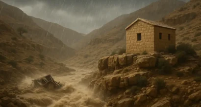 Bouwen op de Rots. De wijzen en dwaze bouwer.